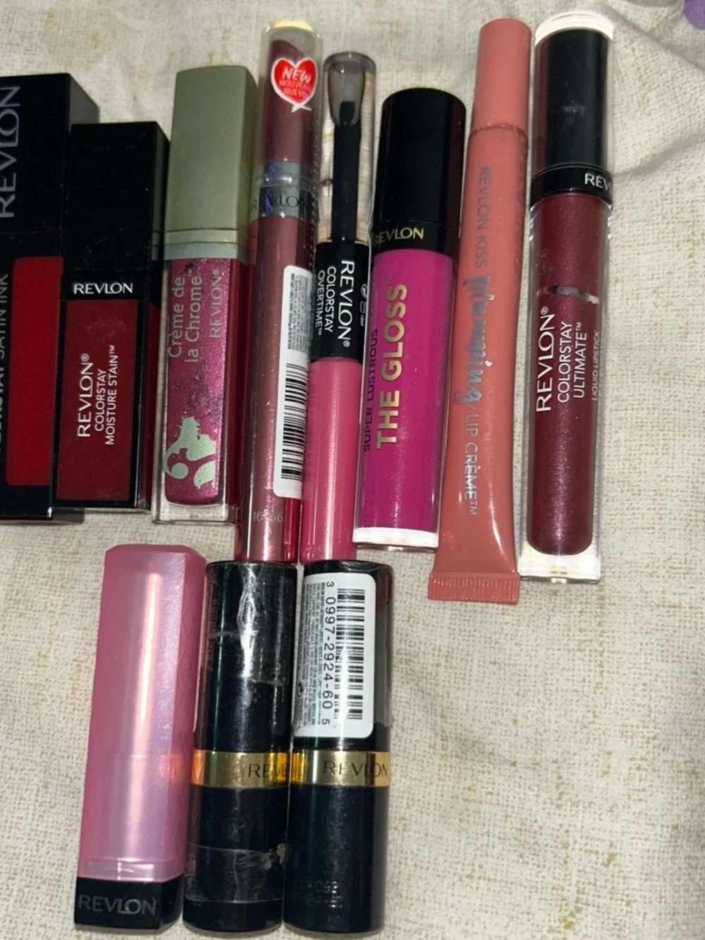Revlon Lipstick & Lip Gloss Assortment in Pink, Berry and Rose